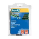 Clip RAPID VR22, PVC zöld, 1100 db, kapcsok RAPID FP222 és FP20 kötőfogókhoz, 5-11 mm huzalhoz