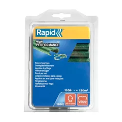  Clip RAPID VR22, PVC zöld, 1100 db, kapcsok RAPID FP222 és FP20 kötőfogókhoz, 5-11 mm huzalhoz