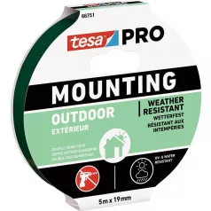   Tesa® Mounting PRO kültéri  kétoldalas ragasztósszalag, 19 mm, L-5 m