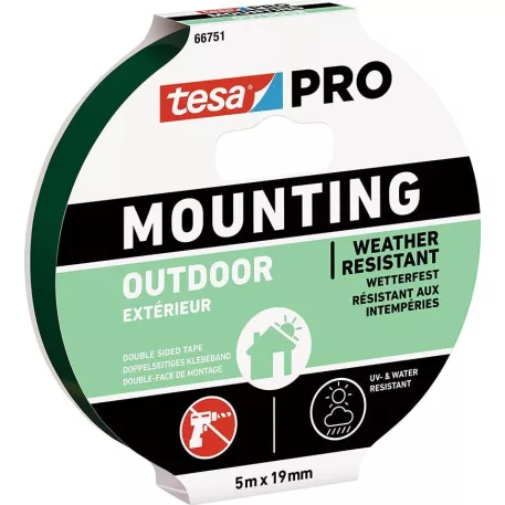 Tesa® Mounting PRO kültéri  kétoldalas ragasztósszalag, 19 mm, L-5 m