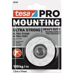   Tesa® Mounting PRO Ultra Strong kétoldalas ragasztó szalag,19 mm,  L-1,5 m