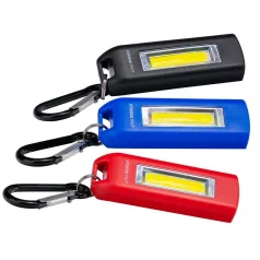   Strend Pro kulcstartó lámpa karabinerrel, 75 lm, USB töltés