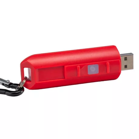 Strend Pro kulcstartó lámpa karabinerrel, 75 lm, USB töltés