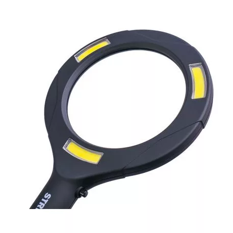 Strend Pro lámpa, nagyítóval, 100 lm, 113x242x22 mm, 2xAA