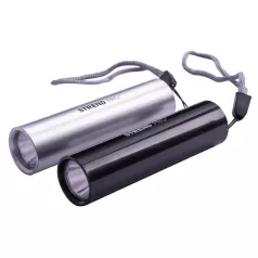   Strend Pro zseblámpa NX1051, 50 lm, USB töltés, fekete/fehér, 77x19 mm, eladó doboz 24 db