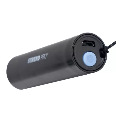 Strend Pro zseblámpa NX1051, 50 lm, USB töltés, fekete/fehér, 77x19 mm, eladó doboz 24 db