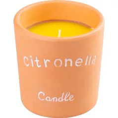 Gyertya Citronella, Terrakotta, 100x100 mm