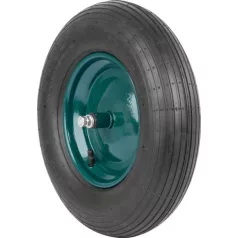   Kerék talicskához Strend Pro Premium Fortis BLACK felfújható, pótalkatrész, tengellyel