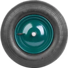   Kerék talicskához Strend Pro Premium Fortis BLACK felfújható, pótalkatrész, tengellyel