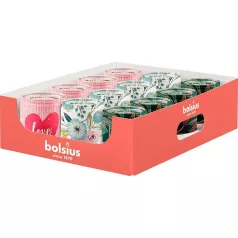 Bolsius Star.glas gyertya, 82/68 mm, üvegben