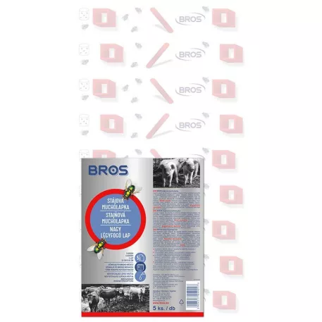 Bros lapos ragasztómatrica rovarokhoz, 32x60 cm, 5 db