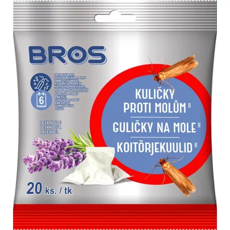 Bros golyók molylepke ellen, 20 db