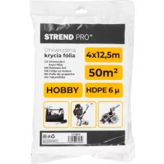   Takarófólia Strend Pro Hobby, festés, 4x12,5 m, 6µ, burkolat