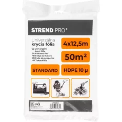  Burkolat fólia Strend Pro Standard, festés, 4x12,5 m, 10µ, burkolat