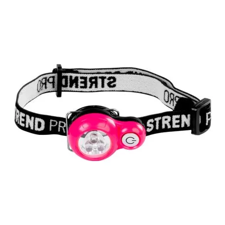 Fejlámpa Strend Pro Headlight, LED, 15 lm, mini, rózsaszín/kék, Sellbox 8 db