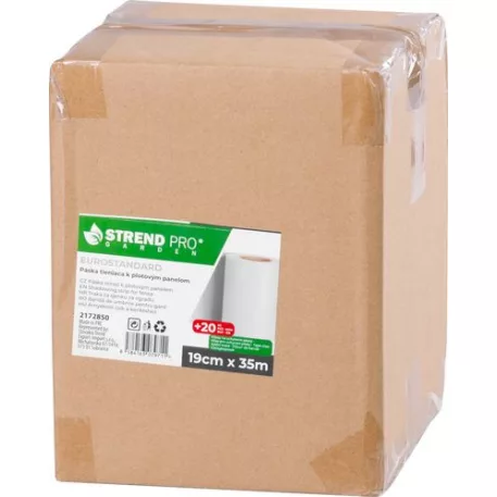 Szalag Strend Pro EUROSTANDARD, 190 mm, L-35 m, árnyékoló, szürke, fedő, kerítés panelekhez, 20 rögz