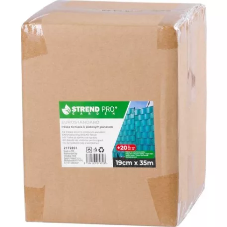 Szalag Strend Pro EUROSTANDARD LIGHT, 190 mm, L-35 m, árnyékoló, zöld, fedő, kerítés panelekhez, 20