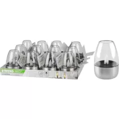   Lámpa Strend Pro Garden, rozsdamentes acél, szolár, 6x8,5 cm, 1x LED, Sellbox 12 db