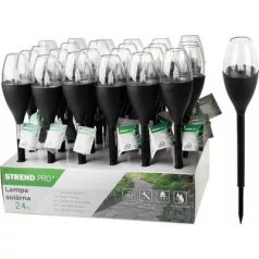   Lámpa Strend Pro Garden, műanyag, lánghatás, szolár, 6,5x40 cm, 1x LED, Sellbox 24 db