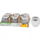 Lámpa Strend Pro Garden, szolár, lánghatás, 6x LED, meleg fehér, 10x10 cm, Sellbox 6 db