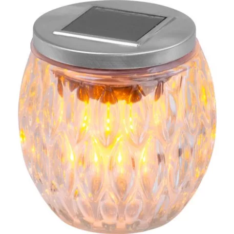 Lámpa Strend Pro Garden, szolár, lánghatás, 6x LED, meleg fehér, 10x10 cm, Sellbox 6 db