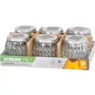 Lámpa Strend Pro Garden, szolár, lánghatás, 6x LED, meleg fehér, 10x10 cm, Sellbox 6 db