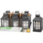 Lámpás Strend Pro Garden, szolár, lánghatás, 10,5x10,5x19 cm, Sellbox 6 db