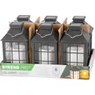 Lámpás Strend Pro Garden, szolár, lánghatás, 10,5x10,5x19 cm, Sellbox 6 db