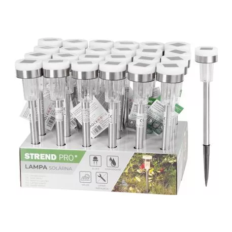 Lámpa Strend Pro Garden, szolár, 2x LED, 5,5x33 cm, Sellbox 24 db