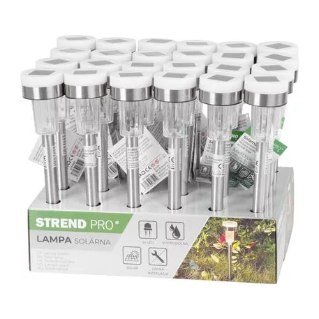 Lámpa Strend Pro Garden, szolár, 2x LED, 5,5x33 cm, Sellbox 24 db