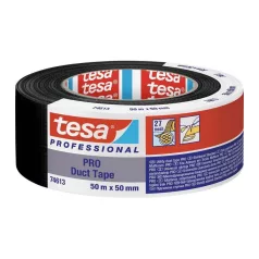Szalag tesa® PRO Duct tape, 50 mm, H-50 m, textil, fekete