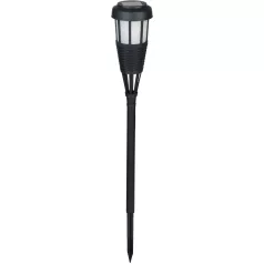 Strend Pro Kerti napelemes lámpa, fekete, 6x LED, 7,5x51 cm