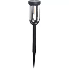   Lámpa Strend Pro Garden Elis, szolár, fekete, LED, 7,5x42 cm, Sellbox 12 db