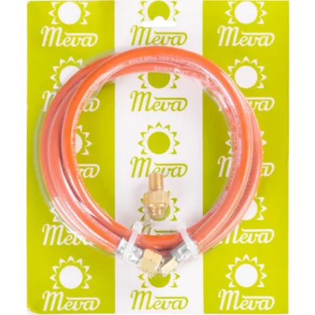 Csatlakozó szett Meva, tömlő, Olymp fűtőtesthez és Dual Compact tűzhelyhez, 2 kg-os PB palackhoz