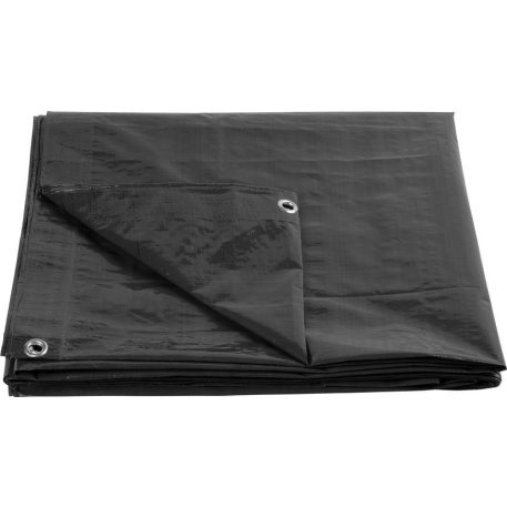 Plachta Tarpaulin Strong 3x4 m, 200 g/m, takaró, antracit, szemekkel