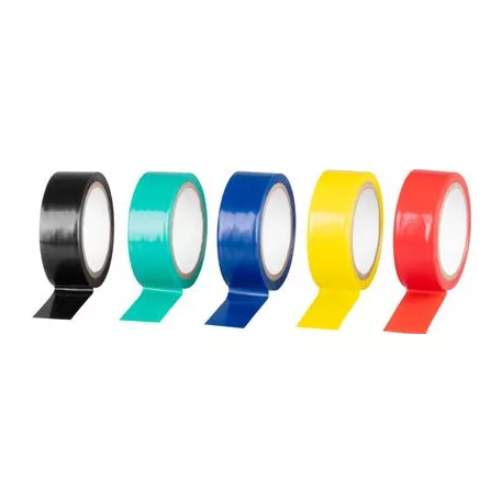 Szalag Strend Pro, 19 mm, L-5 m, PVC, max. 80°C, 600V, szigetelő, különböző színek, ragasztó, csomag