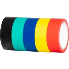   Szalag Strend Pro, 19 mm, L-5 m, PVC, max. 80°C, 600V, szigetelő, különböző színek, ragasztó, csomag