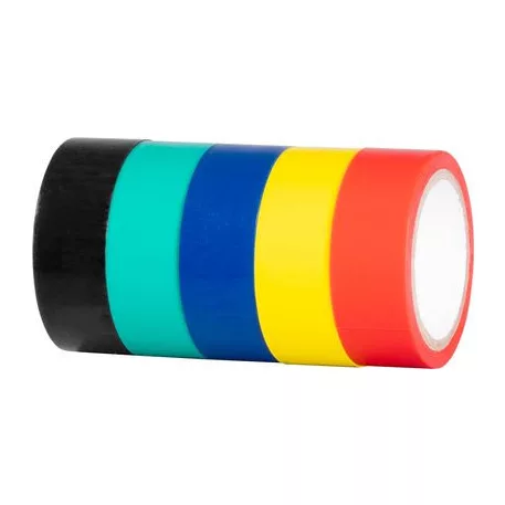 Szalag Strend Pro, 19 mm, L-5 m, PVC, max. 80°C, 600V, szigetelő, különböző színek, ragasztó, csomag