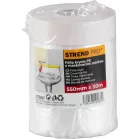 Fólia takaró Strend Pro, 550 mm, H-30 m, PE, festő, maszkoló szalaggal, padlóra takaró
