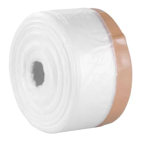 Fólia takaró Strend Pro, 550 mm, H-30 m, PE, festő, szövet ragasztószalaggal, padlóra takaró