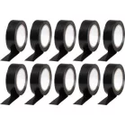 Szalag Strend Pro, 19 mm, L-10 m, max. 80°C, 600V, fekete, szigetelő, ragasztó, PVC, csomag 10 db