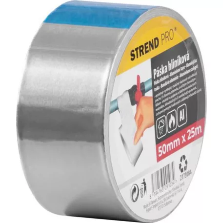Szalag Strend Pro, 50 mm, L-25 m, Alu, erősített, ragasztó