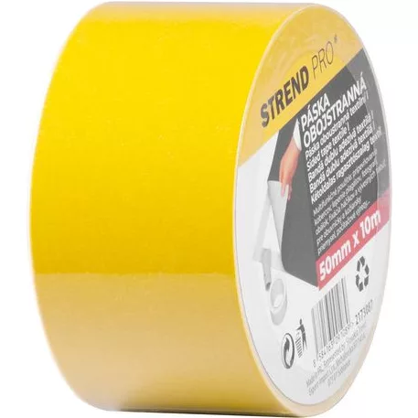 Szalag Strend Pro, 50 mm, L-10 m, kétoldalas, ragasztó, textil, szőnyegekhez