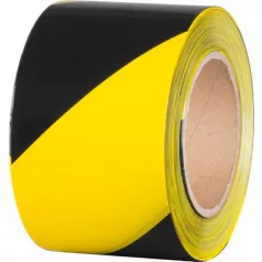   Szalag Strend Pro, 80 mm, L-250 m, PE, figyelmeztető, sárga/fekete