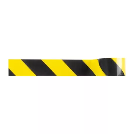 Szalag Strend Pro, 80 mm, L-250 m, PE, figyelmeztető, sárga/fekete