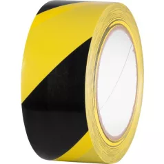   Szalag Strend Pro, 50 mm, L-33 m, PVC, ragasztó, figyelmeztető, sárga/fekete