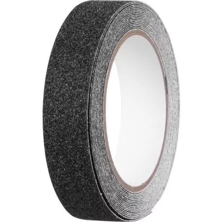 Szalag Strend Pro, 25 mm, L-5 m, ragasztó, csúszásgátló, extra tartós, fekete
