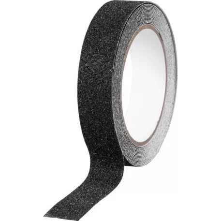 Szalag Strend Pro, 25 mm, L-5 m, ragasztó, csúszásgátló, extra tartós, fekete