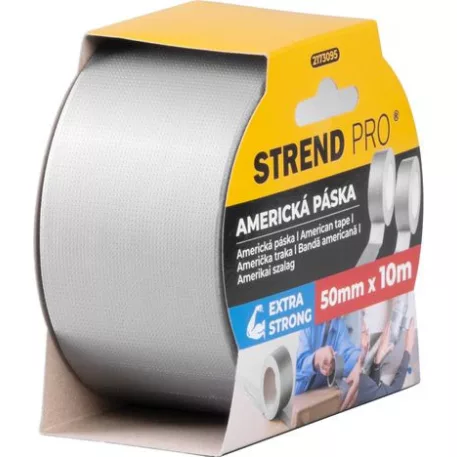 Szalag Strend Pro Amerikai, 50 mm, L-10 m, ragasztó, ezüst