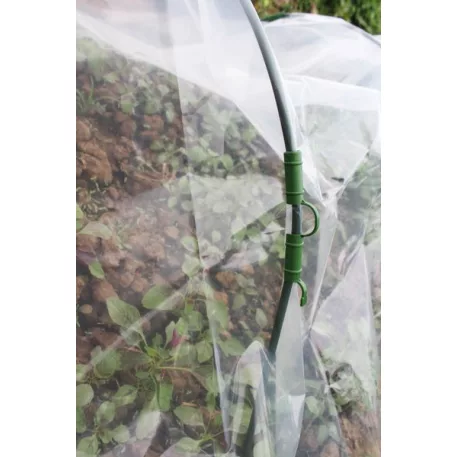 Klippek fólia rögzítéséhez Strend Pro, palántanevelőkhöz, fóliasátorhoz, zöld, 8 mm, csomag. 8 db